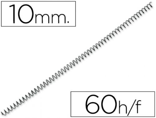 Espiral q-connect metalica 56 4:1 10mm 1 mm caixa de 200 unidades , Q-connect , 64051 , 5705831044159